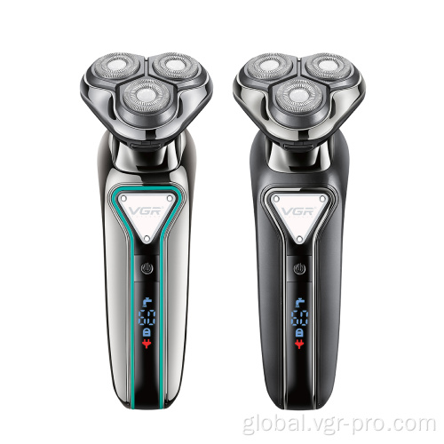 Hair Beard Trimmer Shaver VGR V-323 Rechargeable Rotary Electric Shaver Waterproof Factory